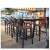 Aceray Gusto stool at high top area in Irvine California cafeteria