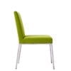 Side view of Aceray 183 side chair with metal base