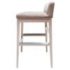 Side View of Aceray low back barstool height love seat