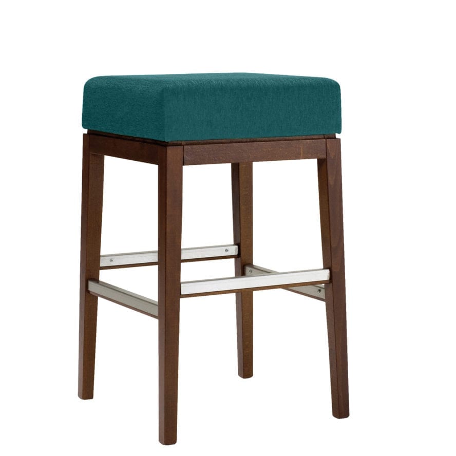 Aceray 583NB backless bar stool with solid wood frame and 17-inch wide upholstered seat