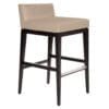 Aceray 683LB low-back counter stool wood frame and upholstery seat and back