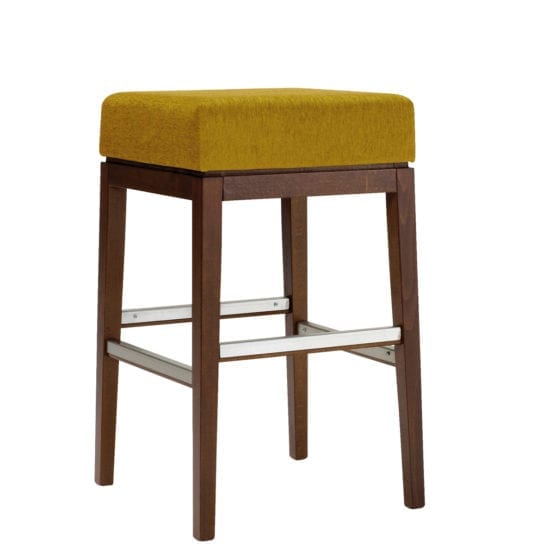 Aceray 683NB backless bar stool with wood framed and 18-inch upholstered seat