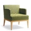 Aceray 783 lounge armchair with beech wood frame and upholstered seat and back