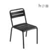 Aceray Pronto-1 outdoor stacking side chair black color