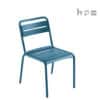 Aceray Pronto-1 outdoor stacking side chair blue color