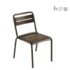 Aceray Pronto-1 outdoor stacking side chair brown color