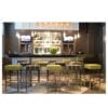 The Aceray 546XL barstool and Piazza BQ square table base in the Allerton Hotel bar area, Chicago, Illinois