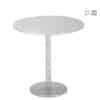 Aceray 809 outdoor steel table with round table top