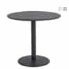 Aceray 809 outdoor steel table with round table top