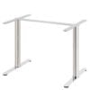 Aceray Strato-ADA double table base in polished stainless steel