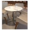 Aceray Strato-D dining table base in polished stainless steel