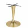 Aceray Faro-D dining height table base in brushed brass