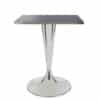 Aceray Faro-D dining height table base polished and top