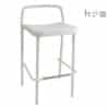 Acertay Astro-5 stacking barstool in white