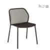 The Aceray Lido-1 indoor/outdoor stacking side chair in black