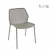 The Aceray Lido-1 indoor/outdoor stacking side chair in grey