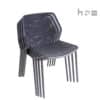 Stack of four Aceray Lido-1 indoor/outdoor stacking side chairs