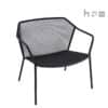 The Aceray LIdo-7 indoor/outdoor stacking lounge chair in black