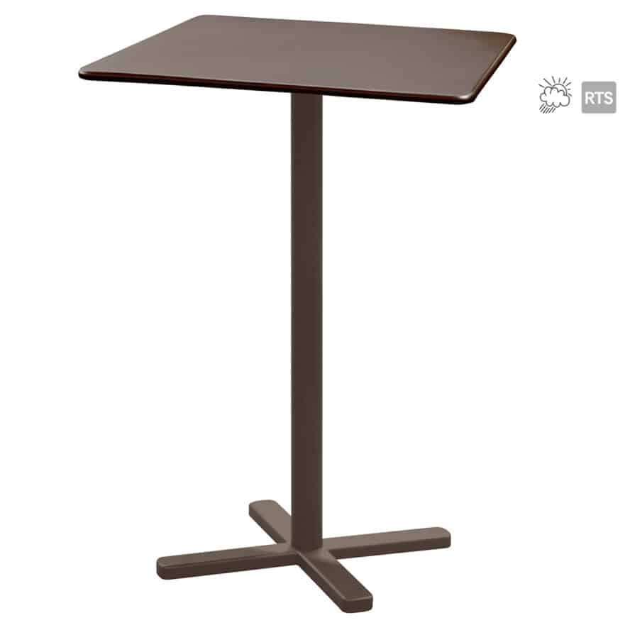 The Aceray Lido-9 indoor/outdoor tilt bar table in brown