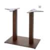 Aceray CAMPO-DQ2 two square pole dining height table base with corten stain finish