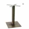 Aceray PIAZZA-DQ dining height square table pole and base with aged brass pole