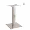 Aceray PIAZZA-DQ dining height square table pole and base with stainless steel pole